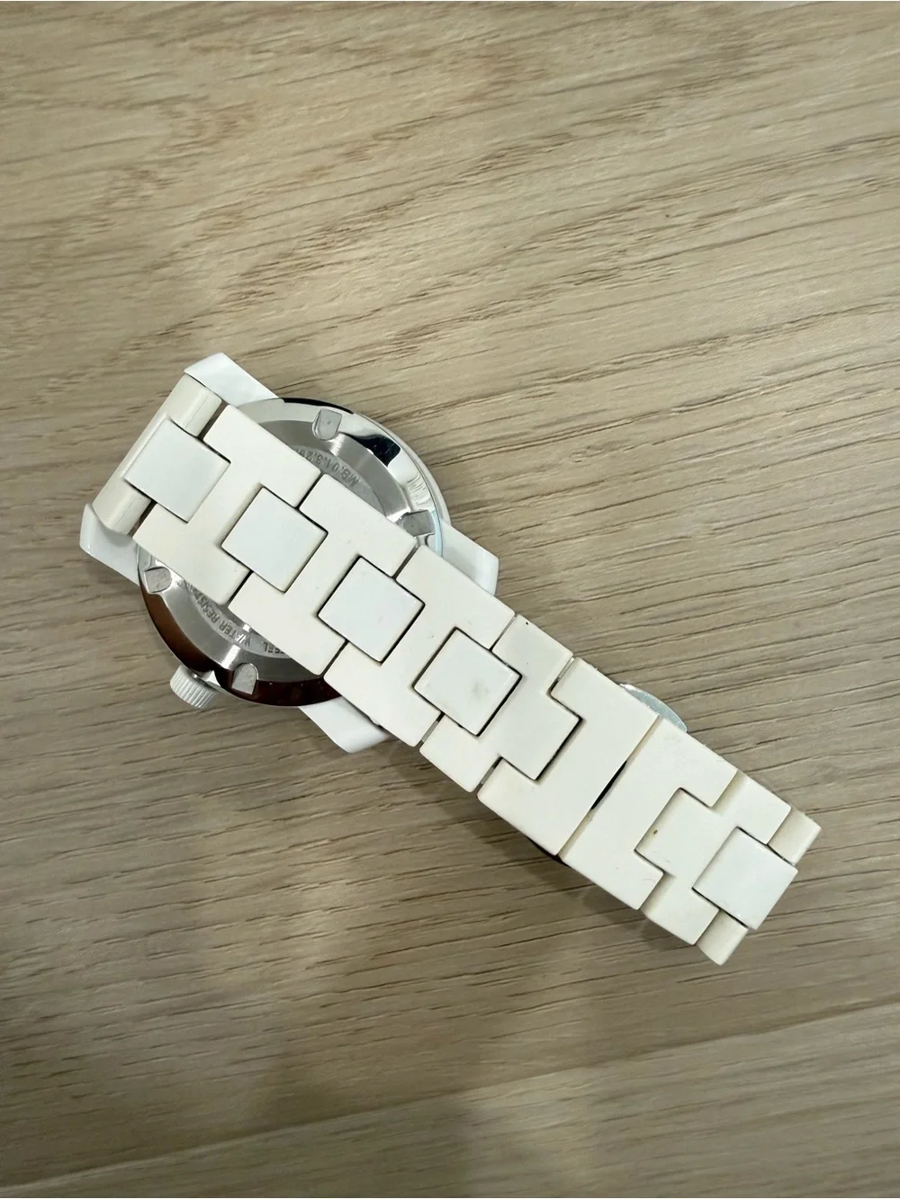 Movado White Ceramic Museum Dial Watch with Black Box